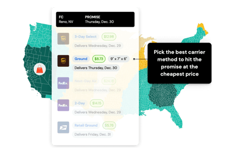 Screenshot of Shipium's self-service dashboard, illustrating how users can add carriers, update rates, and manage logistics settings without IT dependencies.